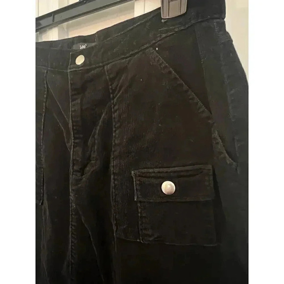 Lee Corderoy skirt below knee 6pocket front slit size 10 - Picture 2 of 6